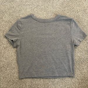 Wild Fable Heather Gray Crop Top